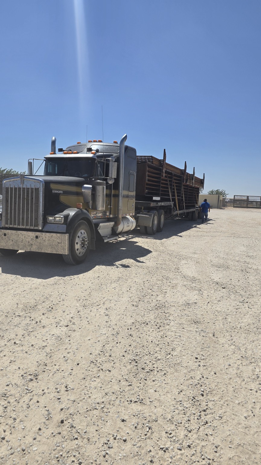 Close view of a TX Panels delivery load