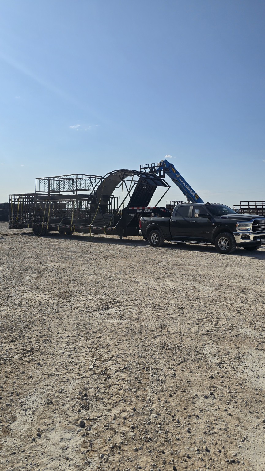 TX Panels equipment shipment on a semi trailer